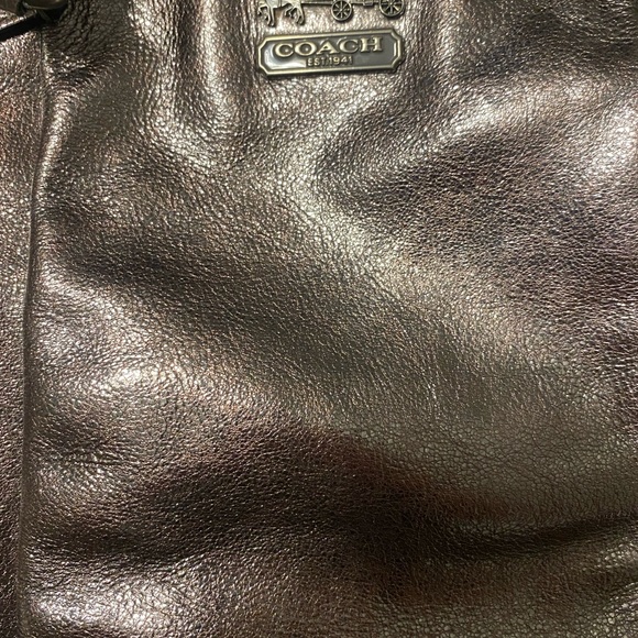 Coach metallic purse with crossbody strap - Picture 6 of 6